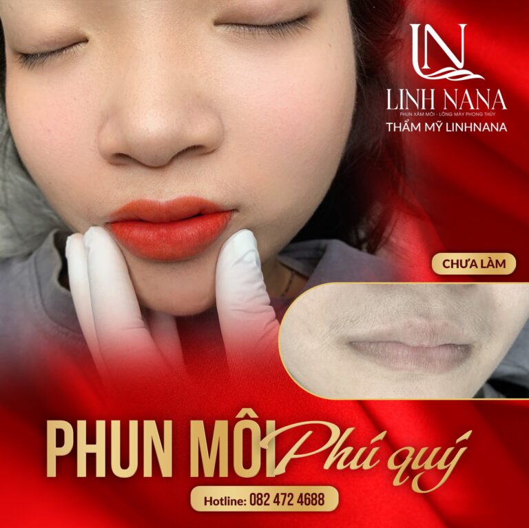 Khách hàng phun môi tại Khánh Xuân Beauty, Đông Gia Nghĩa – ảnh 03