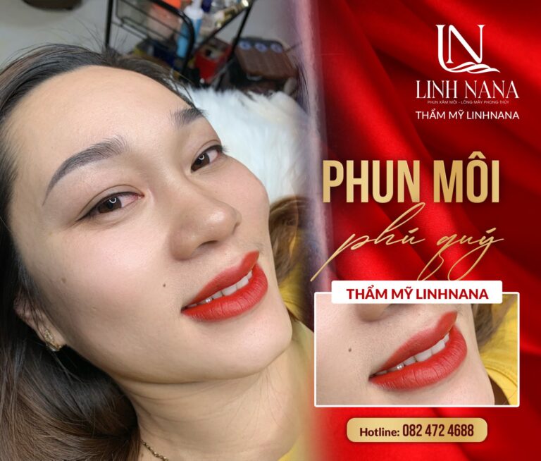 Khách hàng phun môi tại Khánh Xuân Beauty, Đông Gia Nghĩa – ảnh 01