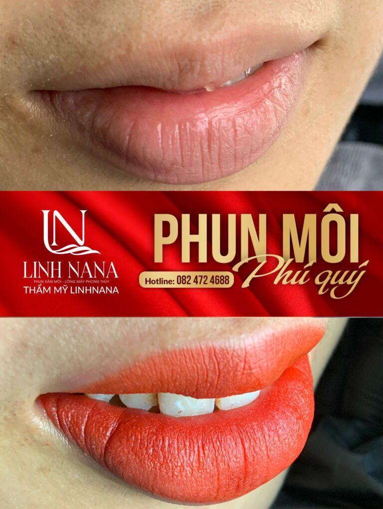 Khách hàng phun môi tại Khánh Xuân Beauty, Đông Gia Nghĩa – ảnh 04