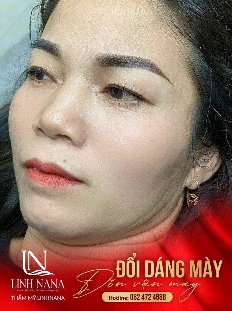 Khách hàng phun chân mày tại Khánh Xuân Beauty, Đông Gia Nghĩa – ảnh 07