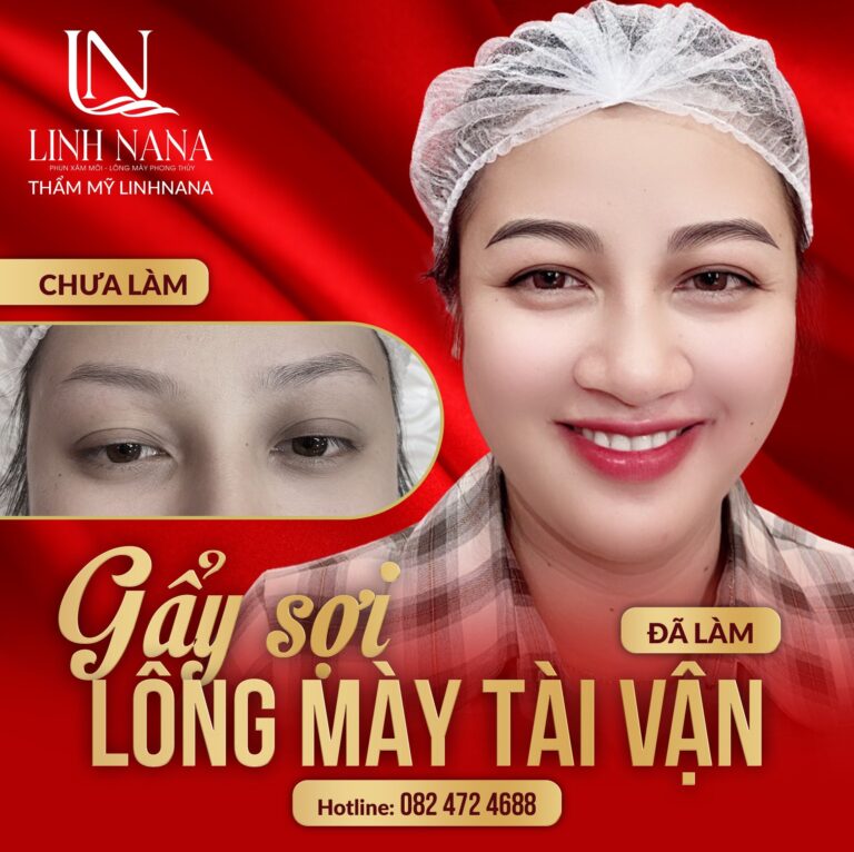 Khách hàng phun chân mày tại Khánh Xuân Beauty, Đông Gia Nghĩa – ảnh 04