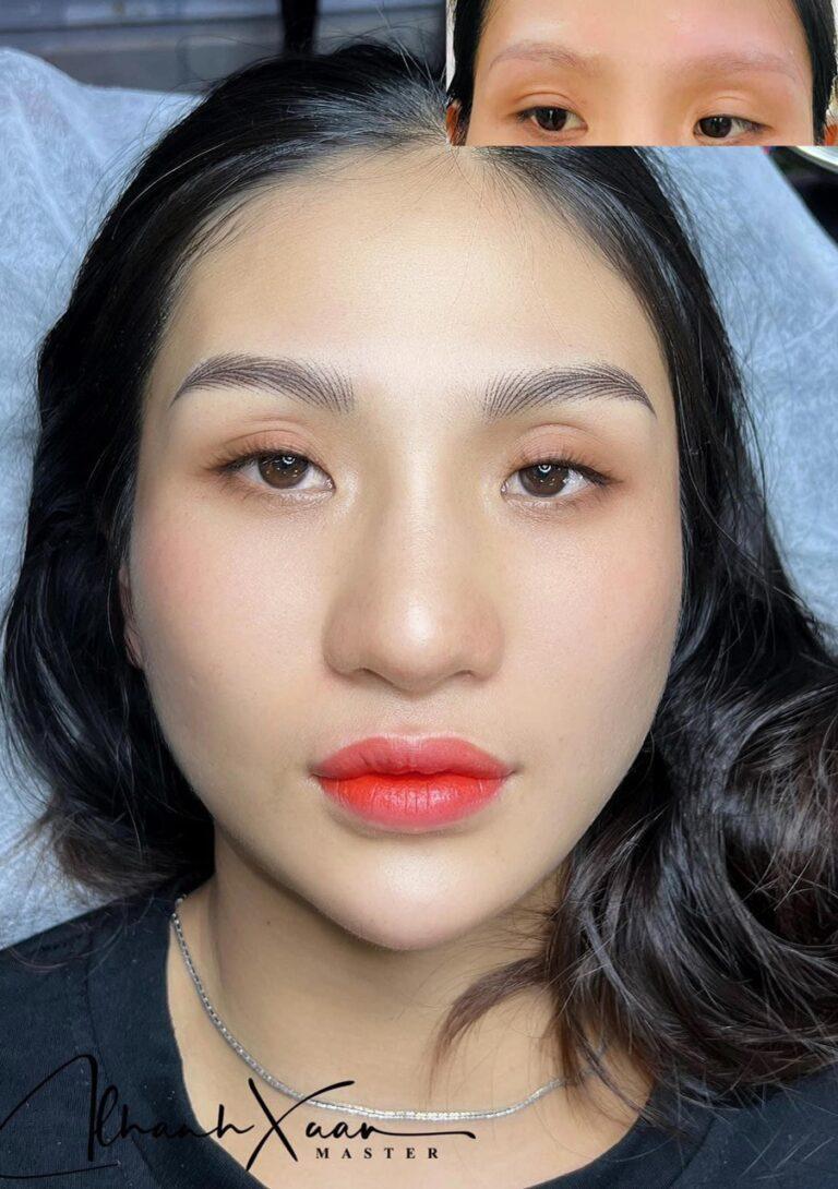 Khách hàng phun chân mày tại Khánh Xuân Beauty, Đông Gia Nghĩa – ảnh 31